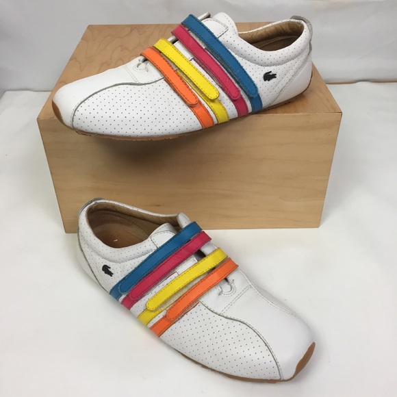 lacoste womens velcro shoes